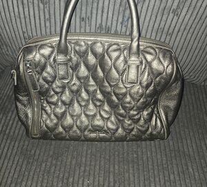 Quilted Metallic Vera Bradley Leather Handbag